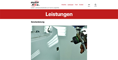 Screenshot Website autofixx-mechanik.de