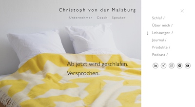 Screenshot Website malsburg-schlaf.de/