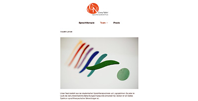 Screenshot Website sprachtherapie Nebel.de